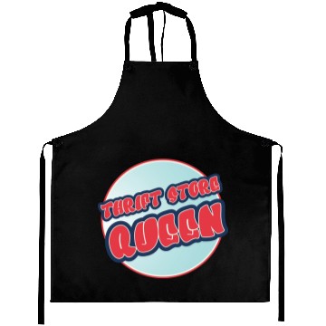 Discover Thrift Store Queen red blue Aprons