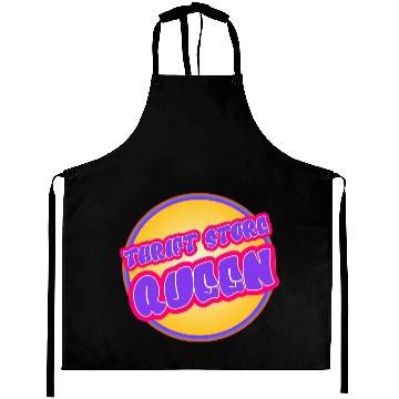 Discover Thrift Store Queen purple yellow Aprons