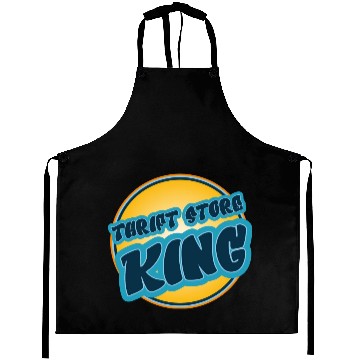 Discover Thrift Store Kking blue orange Aprons