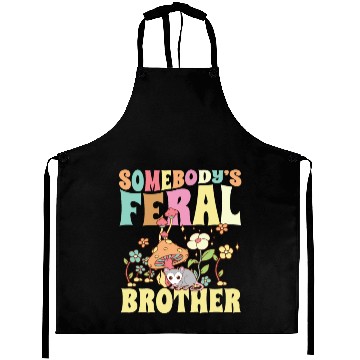 Discover Somebody's Feral Brother Wild Bro Opossum Groovy Aprons