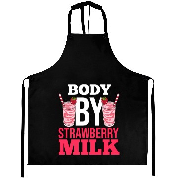 Discover Strawberry Milk Shake Korean Vegan Japanese Aprons