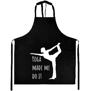 Discover Yoga Made Me Do It Yoga Pun Aprons