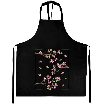 Discover Aesthetic Japanese Style Cherry Blossom Tree Aprons