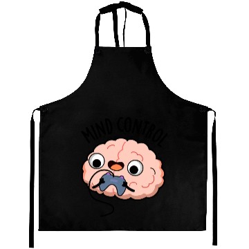 Discover Mind Control Funny Brain Aprons