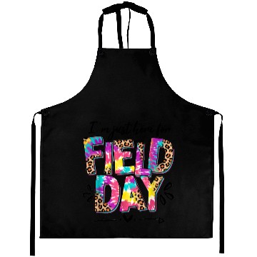 Discover I'm Just Here for Field Leopard Skin and Tie-Dye Aprons