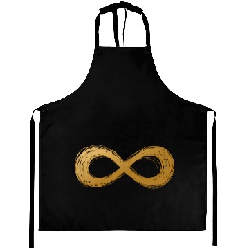 Discover Golden Infinity Neurodiversity Symbol Autism Aware Aprons
