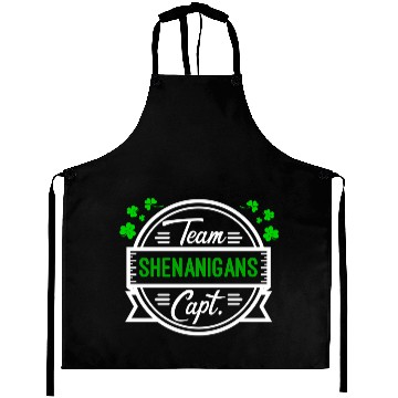Discover Shenanigans Team Captain Shamrocks St Patricks Day Aprons