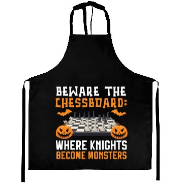 Discover Chess Halloween Trick Or Treat Chess Board Game Aprons