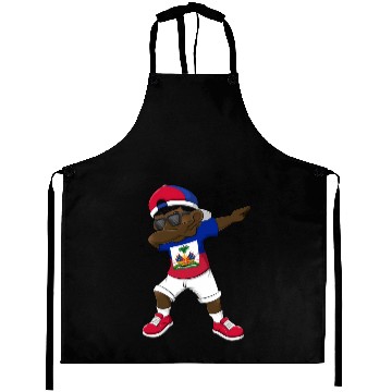 Discover Dabbing Haitian Haiti Flag Dab Dance Aprons