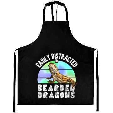 Discover Easily Distracted By Bearded Dragons Reptile Aprons