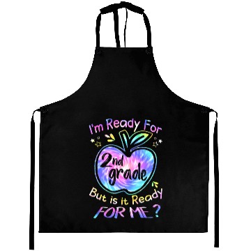 Discover Ready for 2nd Grade Tie Dye Back to School Team Aprons
