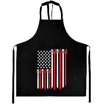 Discover Bassist USA American Flag Bass Guitar Player Aprons