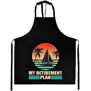 Discover Retro Sailing Distressed Retirement Plan Aprons
