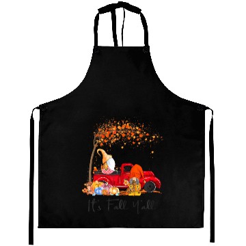Discover It's Fall Y'all Girls Fall Vibes Autumn Leaves Aprons
