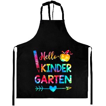 Discover Tie Dye Hello Kindergarten Teachers Students Back Aprons