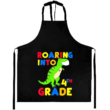 Discover Roaring Into 4th Grade Four Back To School 2020 Aprons