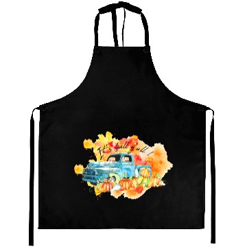 Discover Vintage Fall Truck Pumpkins Autumn Leaves It's Aprons