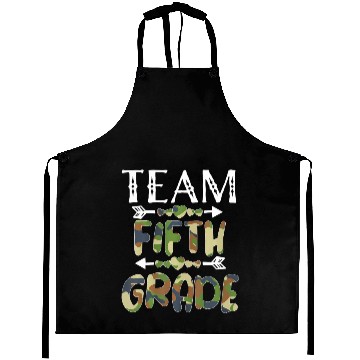 Discover Team 5th Fifth Grade Camo Teacher Student Back To Aprons