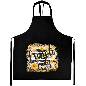 Discover Leopard Sunflower Lunch Lady First Day Back To Aprons