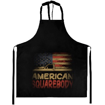 Discover American Flag Square Body American Squarebody Truc Aprons
