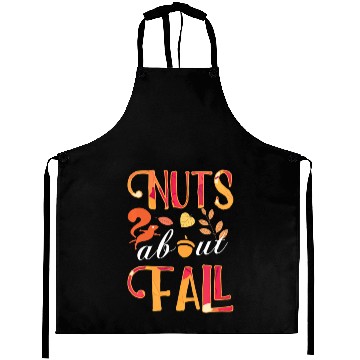 Discover nuts about fall squirrel and autumn leaves for Aprons