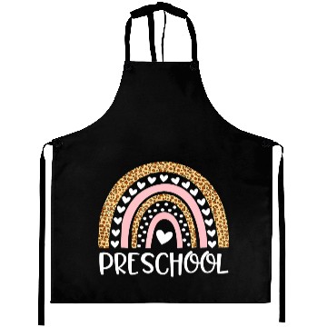 Discover Preschool Teacher Leopard Rainbow Teacher Back To Aprons