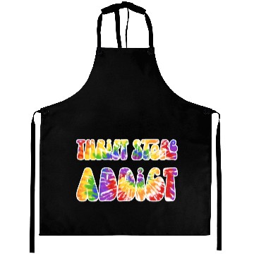 Discover Thrift Store Addict tie dye Aprons