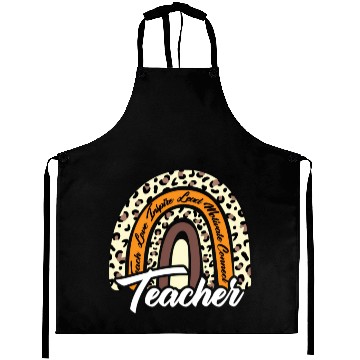 Discover Leopard Rainbow Teacher Love Inre Teaching School Aprons