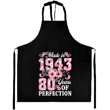 Discover 80 Made In 1943 Floral 80Th Aprons
