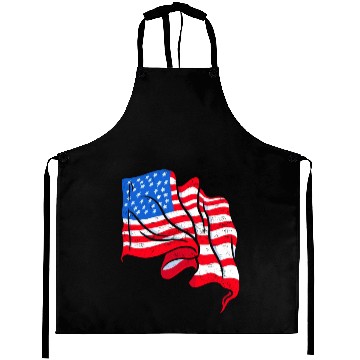 Discover America Flag Independence Day US Patriots Aprons