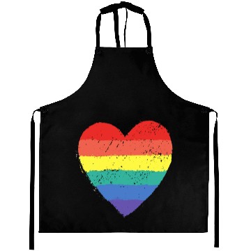Discover rainbow heart Aprons