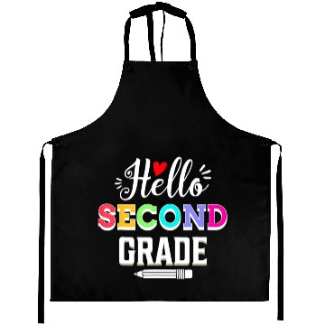 Discover Hello Second Grade Teacher Student 2nd Grade Back Aprons