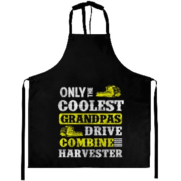 Discover Harvest Field Worker Tractor Farmer Aprons