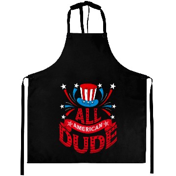 Discover All American Dude American Pride US Patriot Aprons