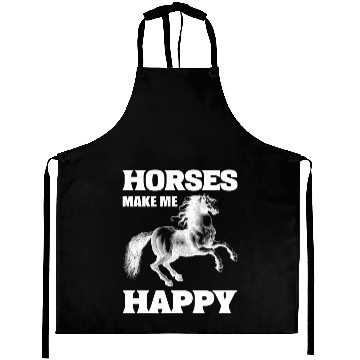 Discover Horses Make Me Happy Riding Instructor Aprons