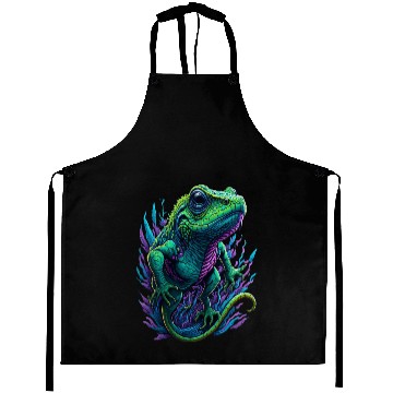 Discover Neon Lizard Colourful Aprons