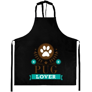 Discover Pug Lover Cute Dog Aprons
