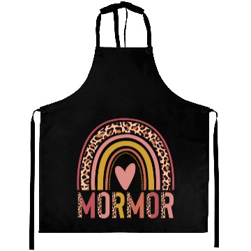 Discover Rainbow Mormor Mothers Day For Mormor Aprons