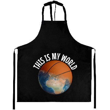 Discover Basketball Is My World Aprons