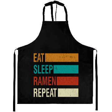 Discover Eat Sleep Ramen Repeat Aprons