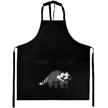 Discover raccoon, i don´t care Aprons