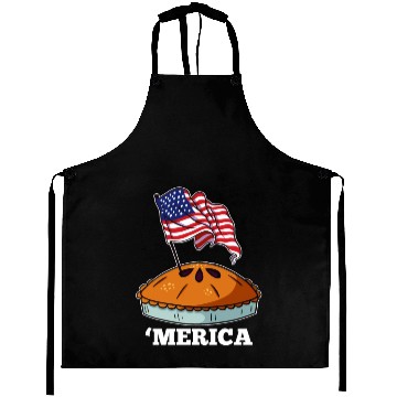 Discover American Flag USA Apple Pie Merica 4th of July Aprons