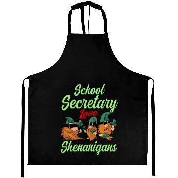 Discover School Secretary St. Patrick's Day Aprons