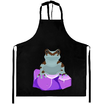 Discover Frog Crystal Amethyst Gemstone For Toad Owners Aprons