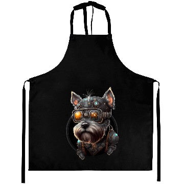 Discover Steampunk Miniature Schnauzer Aprons