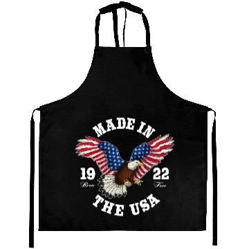 Discover 100 Year Old Patriotic Eagle Usa Flag 1922 Aprons