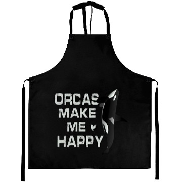 Discover Orcas Make Me Happy Killer Whale Aprons