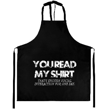 Discover Social Interaction Graphic Novelty Sarcastic DARK Aprons