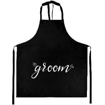 Discover Groom And Bride Wedding Just Married Aprons