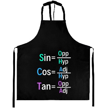 Discover Math Teacher Trigonometry Soh Cah Toa Geometry Aprons